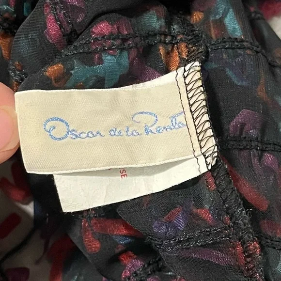 Vintage 80s Oscar De La Renta Rare Medium Multicolor Dopamine Bow Cardigan Artsy - Picture 5 of 6